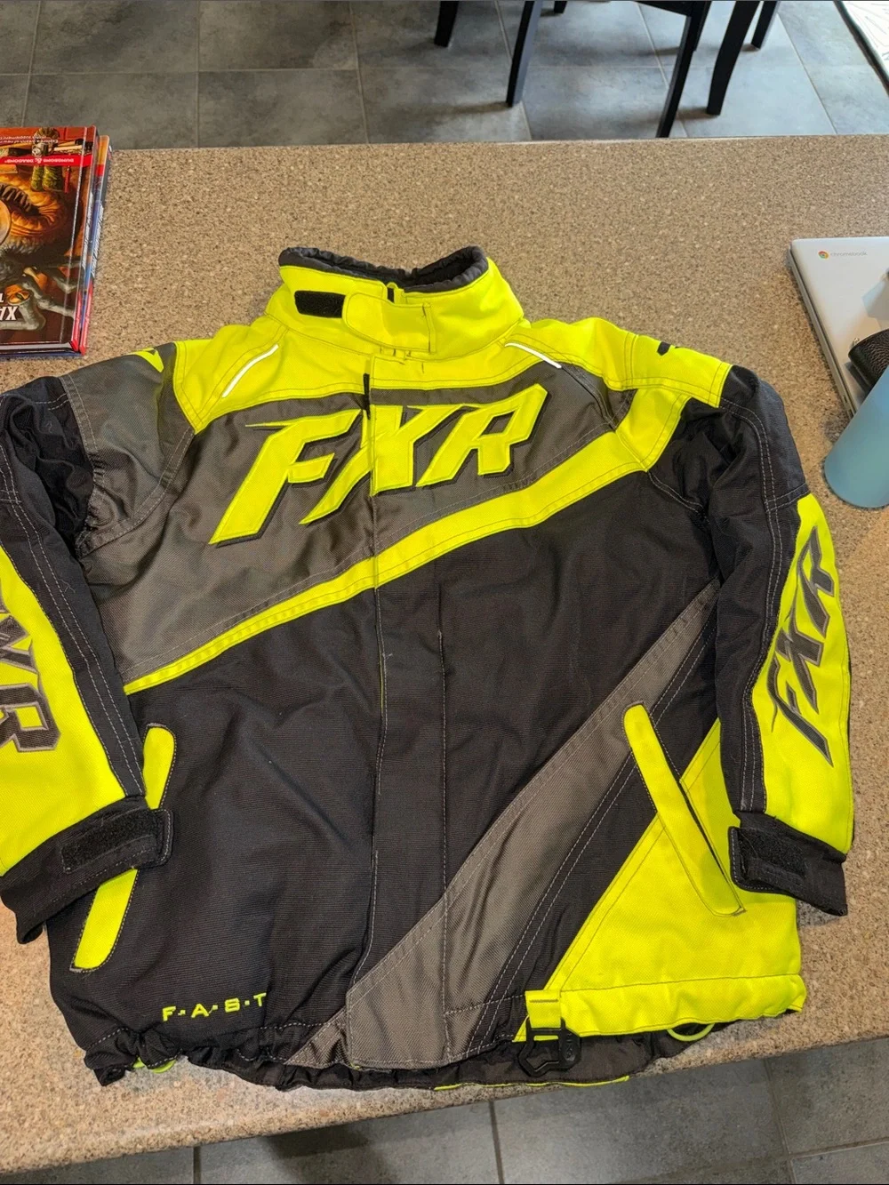 FXR Yellow & Black Snowmobile Jacket